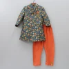 New Floral Printed Sherwani With Churidar BOY Indian Ethnic Wear | Sherwani Sets