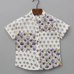 New Floral Printed Shirt BOY Twinning Sets | Shirts & Tees