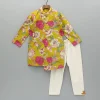 Online Floral Printed Stylish Hem Kurta With Pyjama BOY Indian Ethnic Wear | Ethnic Sets