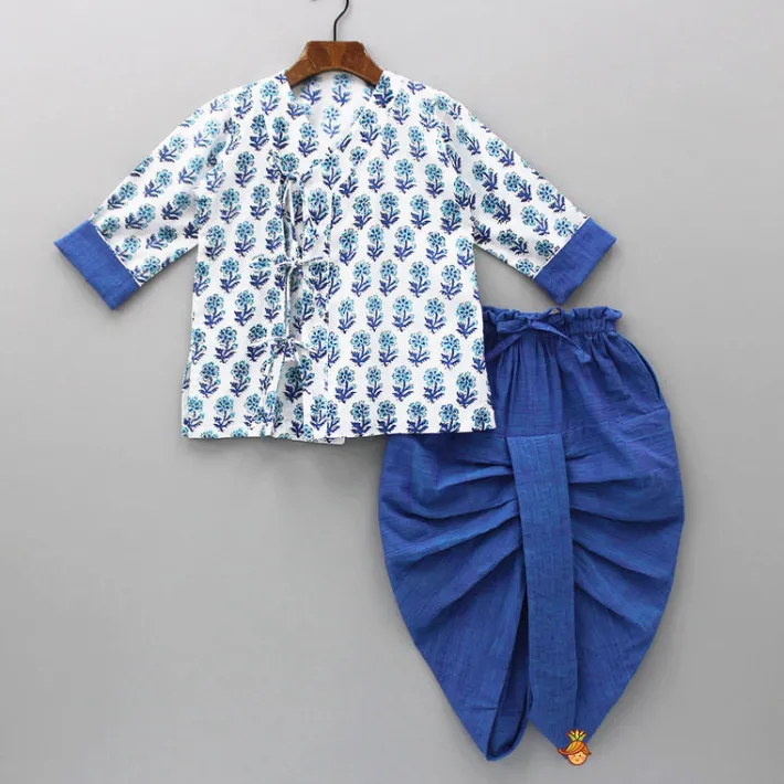 Fashion Floral Printed Stylish Kurta And Dhoti BOY Indian Ethnic Wear | Ethnic Sets