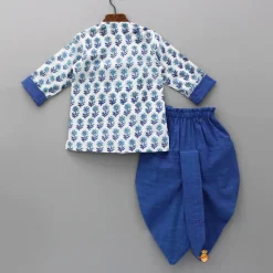 Fashion Floral Printed Stylish Kurta And Dhoti BOY Indian Ethnic Wear | Ethnic Sets