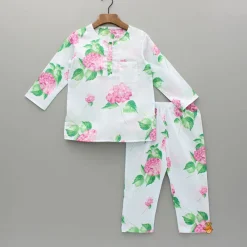 Sale Floral Printed Top And Pyjama Sleepwear