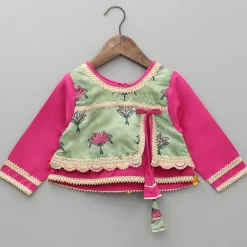 Best Floral Printed Top With Lehenga And Dupatta Ethnic Wear | Lehengas & Ghagras