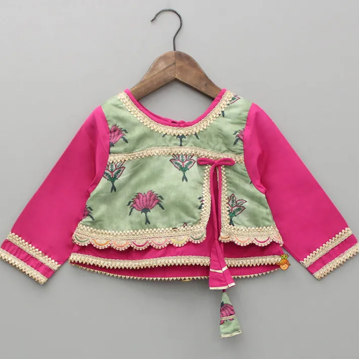 Best Floral Printed Top With Lehenga And Dupatta Ethnic Wear | Lehengas & Ghagras