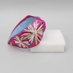 Best Floral Sequin-Embroidered Hair Band Hair Accessories | Hair Bands
