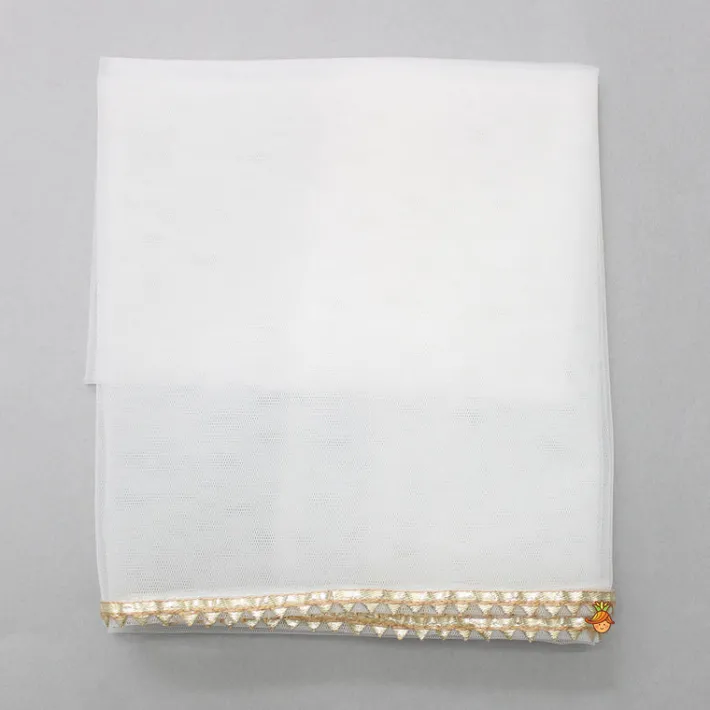 Online Floral Thread Embroidered Top And Pleated Lehenga With Net Dupatta Ethnic Wear | Lehengas & Ghagras