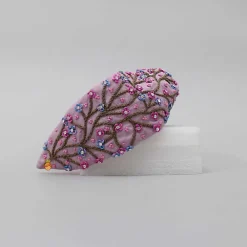 Outlet Flower And Branches Embroidered Hairband Hair Accessories | Hair Bands