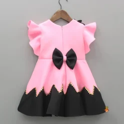 New Flower Embellished Pink Dress With Sling Bag Dresses & Sets | Dresses