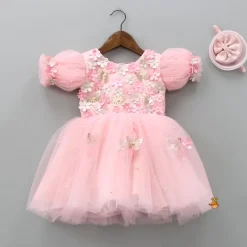 Outlet Flower Enhanced Butterfly Wings Dress With Head Band Dresses & Sets | Dresses
