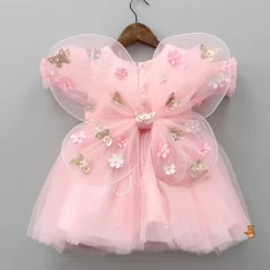 Outlet Flower Enhanced Butterfly Wings Dress With Head Band Dresses & Sets | Dresses