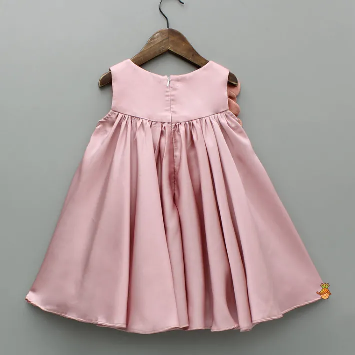 Online Flower Enhanced Pink Flared Dress Dresses & Sets | Dresses