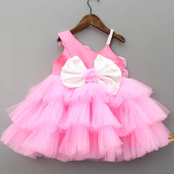 Online Flowers Beautified Pleated Layered Dress Dresses & Sets | Dresses