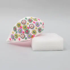 Best French Crepe White Hand Embroidered Hair Band Hair Accessories | Hair Bands
