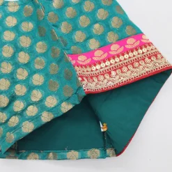 Sale Frill Detailed Top With Printed Dhoti Ethnic Wear | Dhotis & Patialas