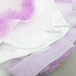 Best Frilly Flower Enhanced Dress With Matching Hairclip Dresses & Sets | Dresses