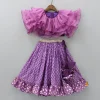Discount Frilly Layered Top With Zari Thread Work Lehenga Twinning Sets | Ethnic Wear