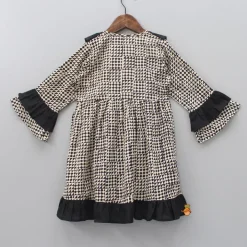 Outlet Frilly Shapes Printed Angarkha Dress Twinning Sets | Dresses & Sets