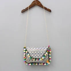 Outlet Fringes And Coin Tassels Enhanced Sling Bag Bags