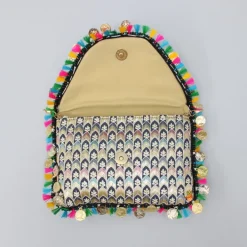 Outlet Fringes And Coin Tassels Enhanced Sling Bag Bags