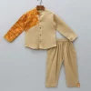 Clearance Front Open Brown Shirt And Pant BOY Indian Ethnic Wear | Ethnic Sets