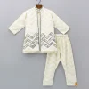 Sale Front Open Cotton Kurta With Jacket And Churidar BOY Indian Ethnic Wear | Ethnic Sets
