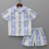 Best Front Open Shirt And Dual Pockets Detail Shorts BOY Sets