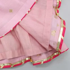 Online Front Open V Neck Pink Top And Lehenga Twinning Sets | Ethnic Wear