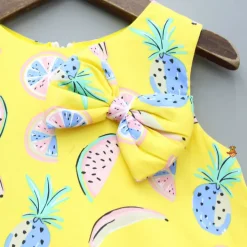 Discount Fruit Printed Dress With Ruffle Hem Dresses & Sets | Dresses