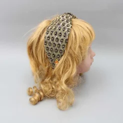 Online Fully Embroidered Black Hair Band Hair Accessories | Hair Bands