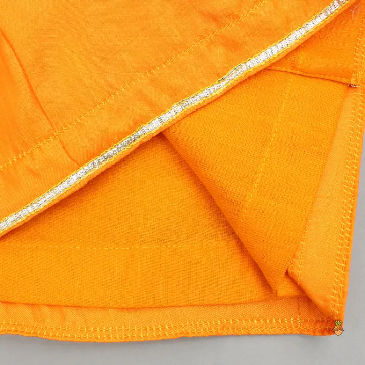Clearance Ganesh Embroidered Kurta And Checks Dhoti BOY Indian Ethnic Wear | Ethnic Sets