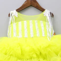 Clearance Glamorous Green Layered Frilled Dress With Hair Clip Dresses & Sets | Dresses