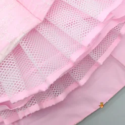 Hot Glitters Enhanced Strappy Pink Gown Dresses & Sets | Gowns