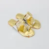 Outlet Golden And Silver Dual Tone Kolhapuri Flats Shoes