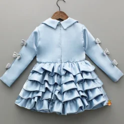 Outlet Gorgeous Collared Neck Layered Ruffled Dress Dresses & Sets | Dresses