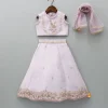 New Gota Work Detail Lilac Top And Lehenga With Net Dupatta Ethnic Wear | Lehengas & Ghagras
