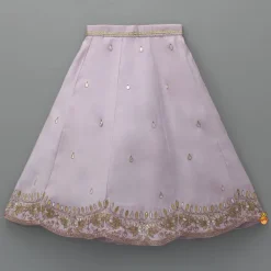 New Gota Work Detail Lilac Top And Lehenga With Net Dupatta Ethnic Wear | Lehengas & Ghagras