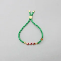 New Green Adjustable Rope String Rakhi With Fancy Embelisment BOY Rakhis | Rakhis