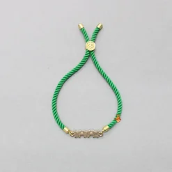 New Green Adjustable Rope String Rakhi With Fancy Embelisment BOY Rakhis | Rakhis