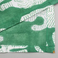 Sale Green Asymmetric Printed Top With Palazzo And Matching Necklace Ethnic Wear | Palazzos & Shararas