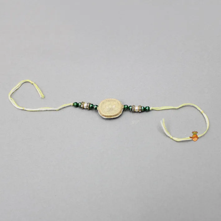 Hot Green Beaded Rakhi BOY Rakhis | Rakhis