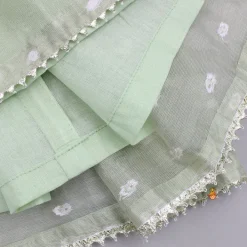 Clearance Green Butti Work Embroidered Top With Lehenga Twinning Sets | Ethnic Wear