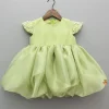 New Green Embellished Dress With Detachable Bow Dresses & Sets | Dresses