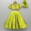 Best Green Embellished Stylish Top And Lehenga With Matching Dupatta Ethnic Wear | Lehengas & Ghagras