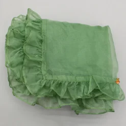 Fashion Green Embroidered Top With Shibori Printed Lehenga And Dupatta Twinning Sets | Ethnic Wear