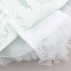 Best Green High Low Dress With Butterflies Embellished And Detachable Bow Dresses & Sets | Dresses