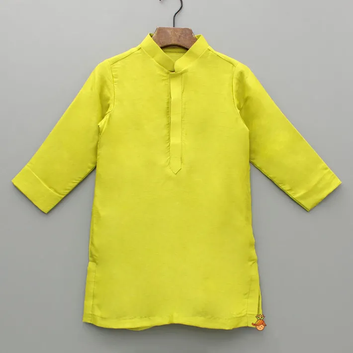 Outlet Green Kurta And Floral Printed Jacket With Churidar BOY Twinning Sets | Indian Ethnic Wear