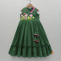 Discount Green Multicolour Floral Embroidered Kurti Ethnic Wear | Kurtis & Jumpsuits