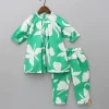 Outlet Green Printed Kurti With Pant Ethnic Wear | Churidars & Salwars