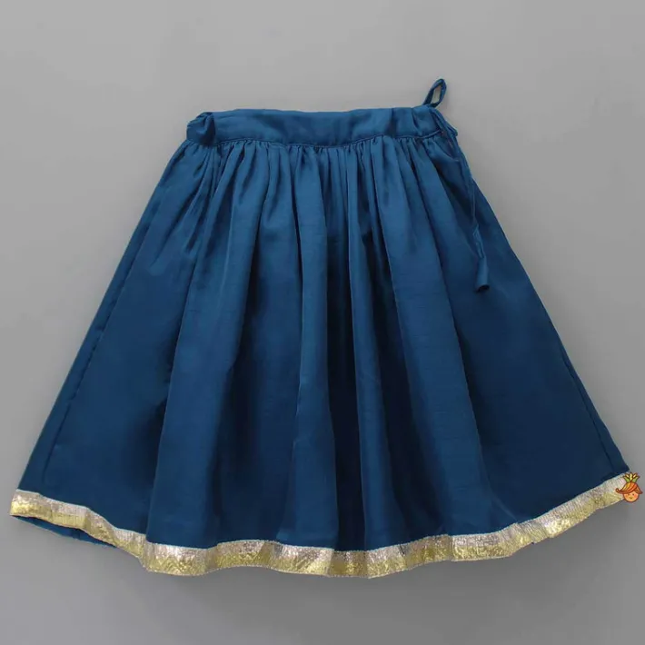 Online Green Top With Bird Embroidery And Lehenga Ethnic Wear | Lehengas & Ghagras