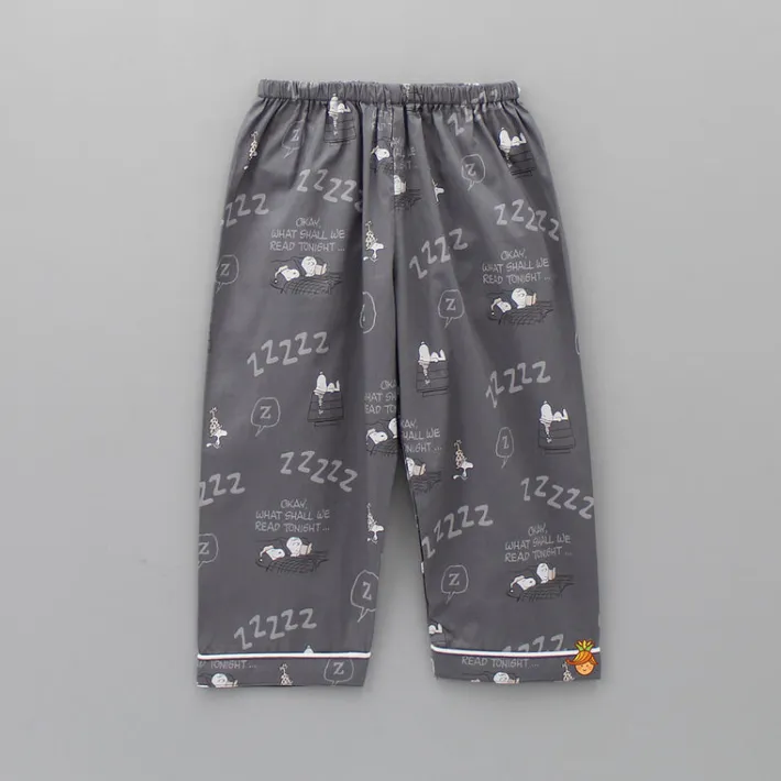 Fashion Grey Snoop Dog Printed Sleepwear BOY Sleep Wear | Sleepwear